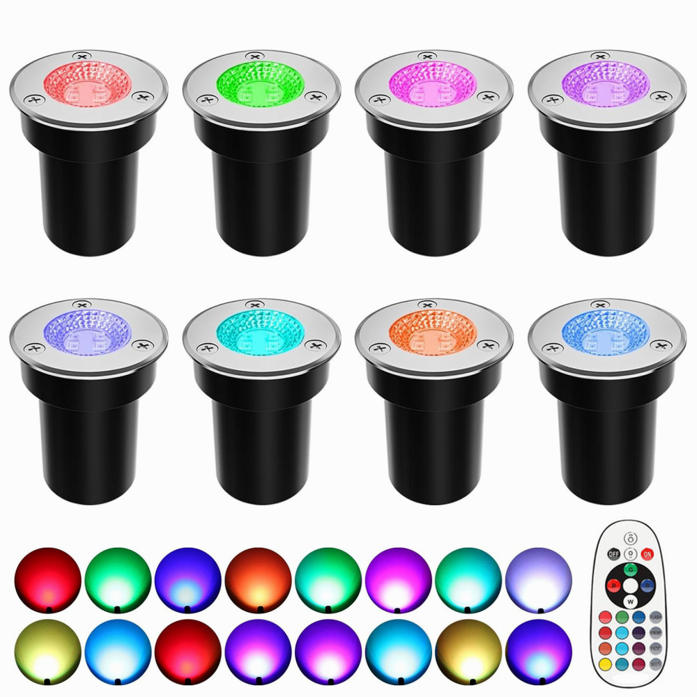 Outdoor Lighting Low Voltage - RGBW Laagspannings LED Tuinverlichting Kleurveranderende Grondlamp
