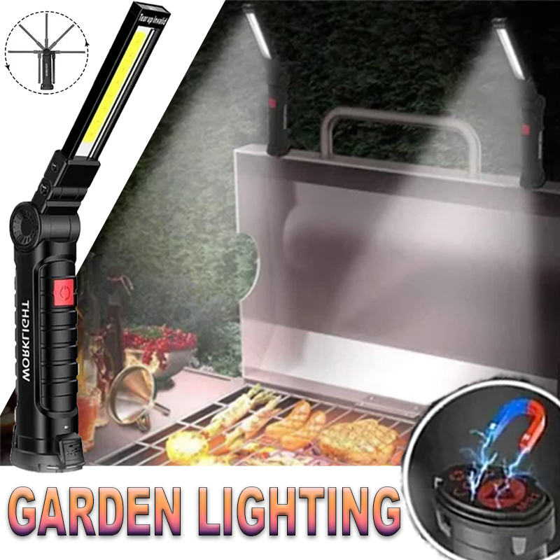Outdoor Lighting B&Q - Draagbare LED-zaklamp met magnetische haak Outdoor