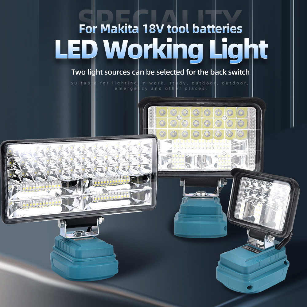 Outdoor Lighting Milwaukee - 18V LED-lamp Werklamp voor Makita Voor