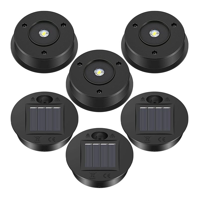 Photocell Outdoor Lighting - 6 Stuks Zonne-Energie Verlichting Vervanging Top