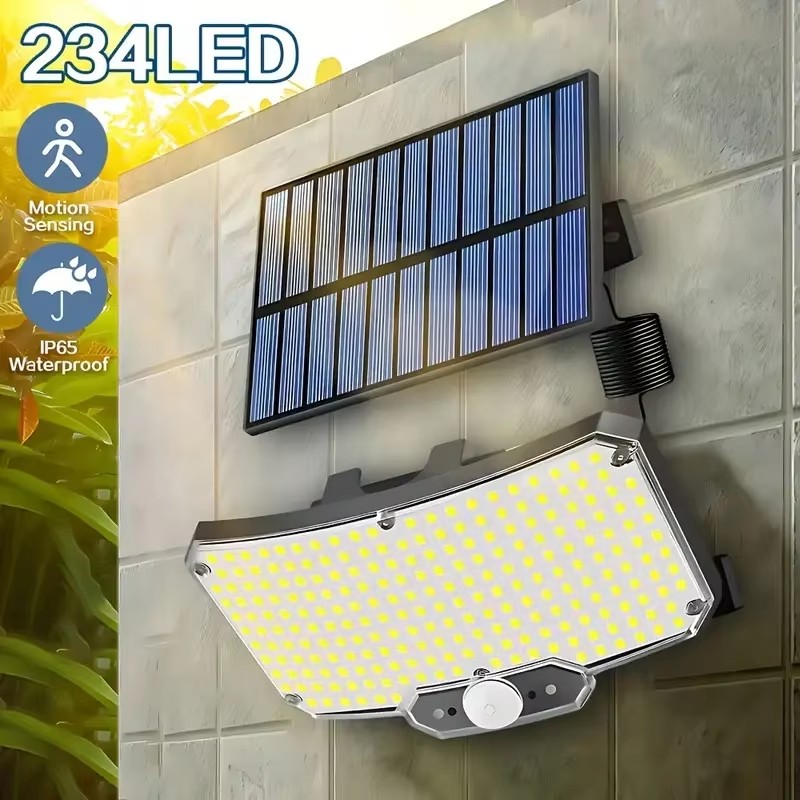Wall Lighting Outdoor - 234LED zonne-buitenverlichting bewegingssensor superheldere externe wandschijnwerper