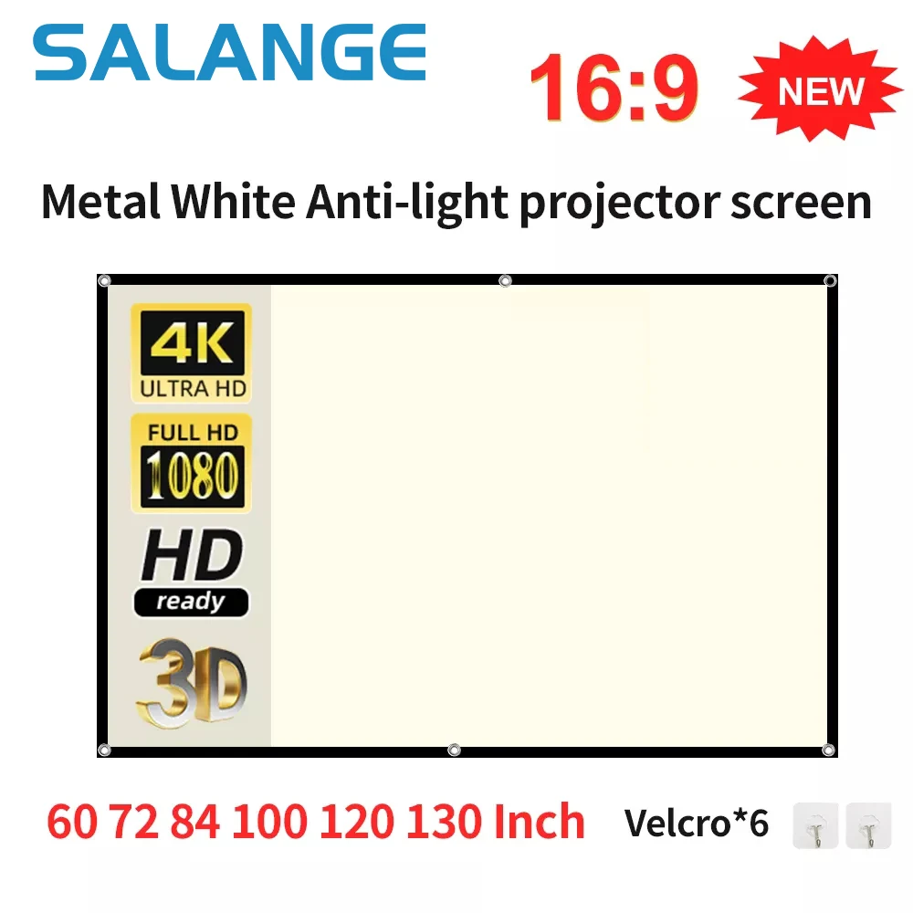 Outdoor Lighting Grid Screen - Salange wit raster anti-lichtgordijn projectorscherm muurbevestiging
