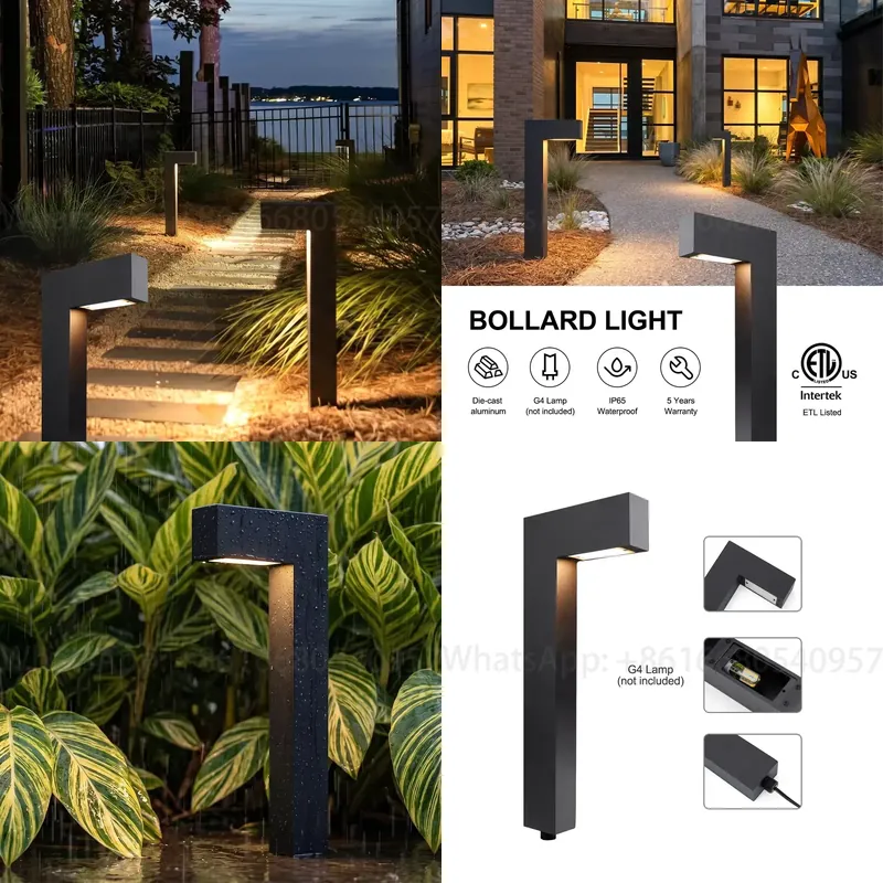 Outdoor Lighting Low Voltage - Aluminium tuinpaallamp buiten, kort, laagspanning, IP65