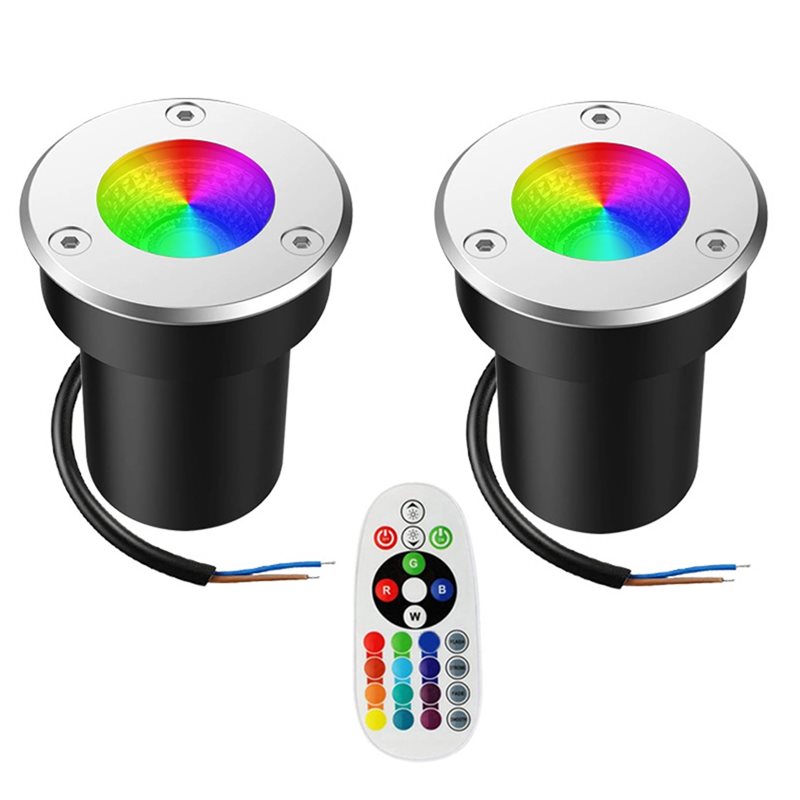 Outdoor Lighting Low Voltage - A01F-Buiten 12V RGBW In Grondlicht 3W