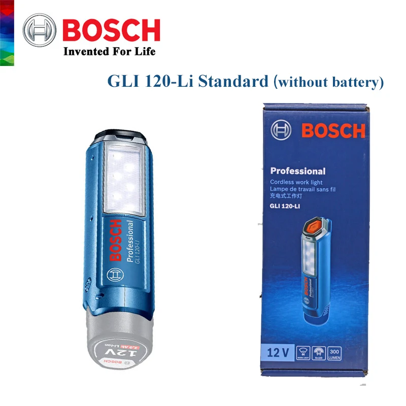Outdoor Lighting Diy - Bosch Oplaadbare Lamp GLI 120-LI Handlamp