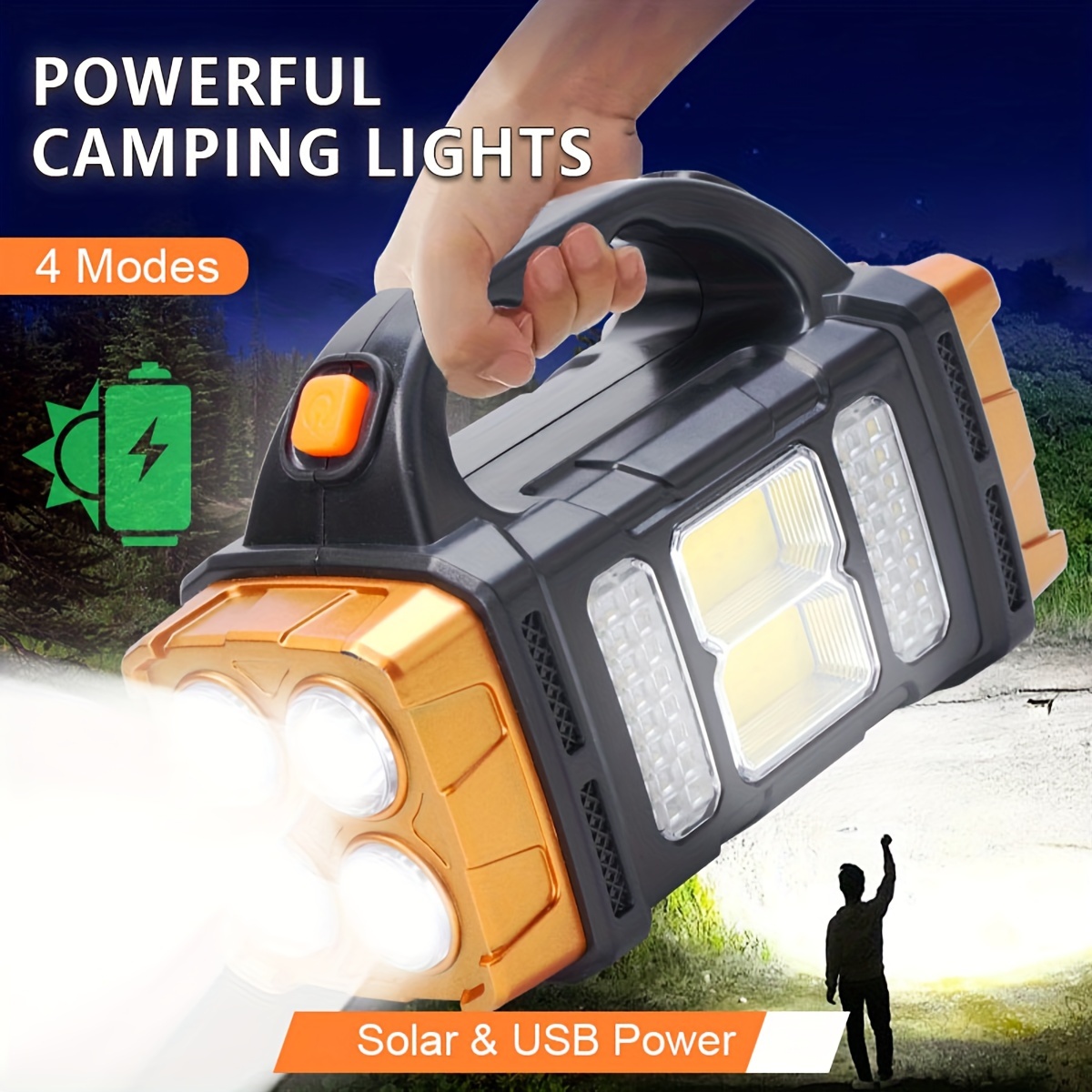 Outdoor Lighting B&Q - Nieuwe upgrade oplaadbare krachtige zonne-energie LED-zaklamp