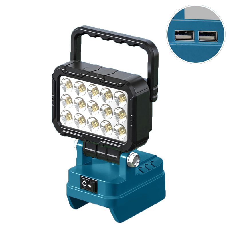 Outdoor Lighting Milwaukee - Draagbare werklamp, thuisverlichting, zaklamp voor Makita/Milwaukee