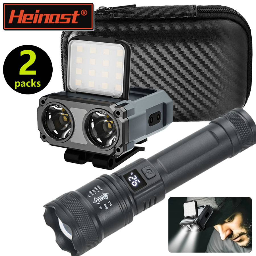 Outdoor Lighting Sensor - Ultraheldere mini-oplaadbare hoofdlamp/draagbare LED-zaklamp Waterdichte sensorhoedlichtkoplamp