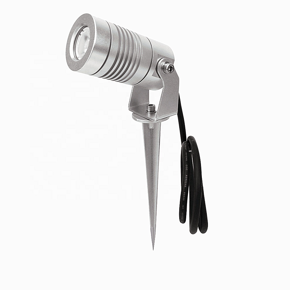 Outdoor Lighting Low Voltage - 3W7W12W18W Mini LED-spots, zilverkleurig, waterdicht, voor
