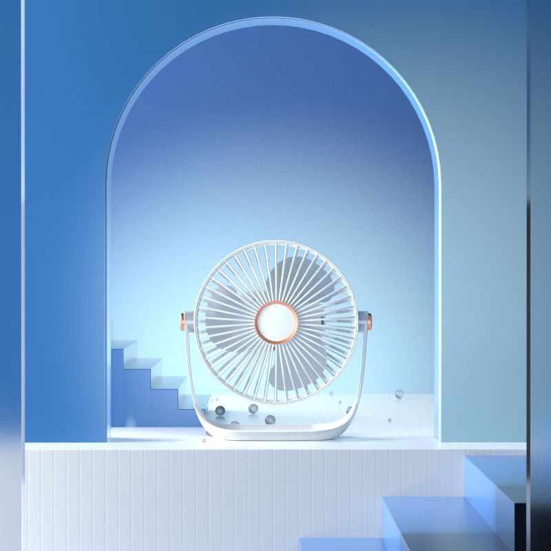 Outdoor Lighting For Home - Draagbare mini-bureauventilator met verstelbare hoek, 5