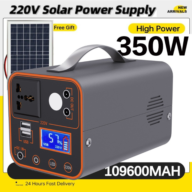 Outdoor Lighting No Outlet - 350W Draagbare Power Station 220V met