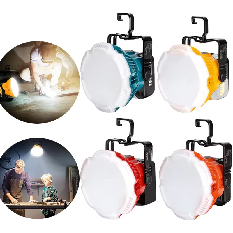 Outdoor Lighting Milwaukee - 24W Led-Werklamp Voor Makita/Dewalt/Milwaukee/Bosch/Zwart Decker/Vakman 18V