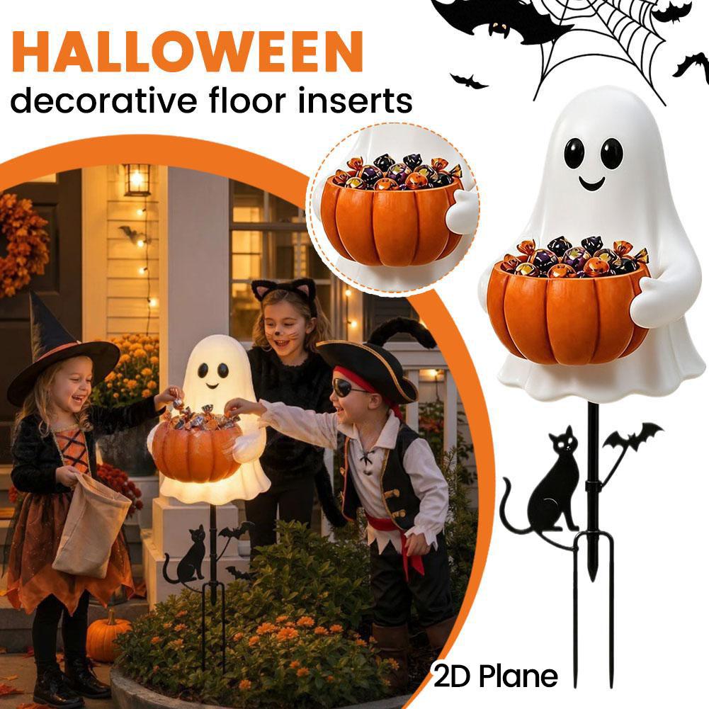 Outdoor Lighting Yard Decoration - 2026 Halloween Spookpompoen Snoephouder Tuinlamp Buiten