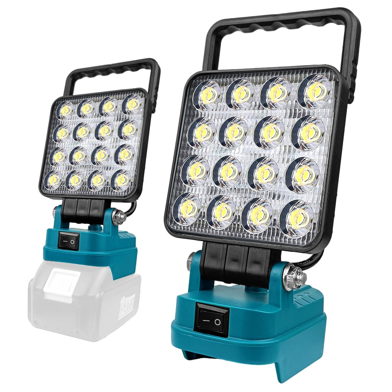 Outdoor Lighting Milwaukee - Draagbare bouwplaats-schijnwerper met dubbele USB-poorten voor