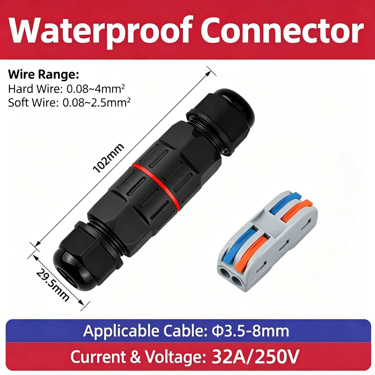 1Pc 2 Pin 3 Pin Draadconnector - Outdoor Lighting Low Voltage recensie en prijs
