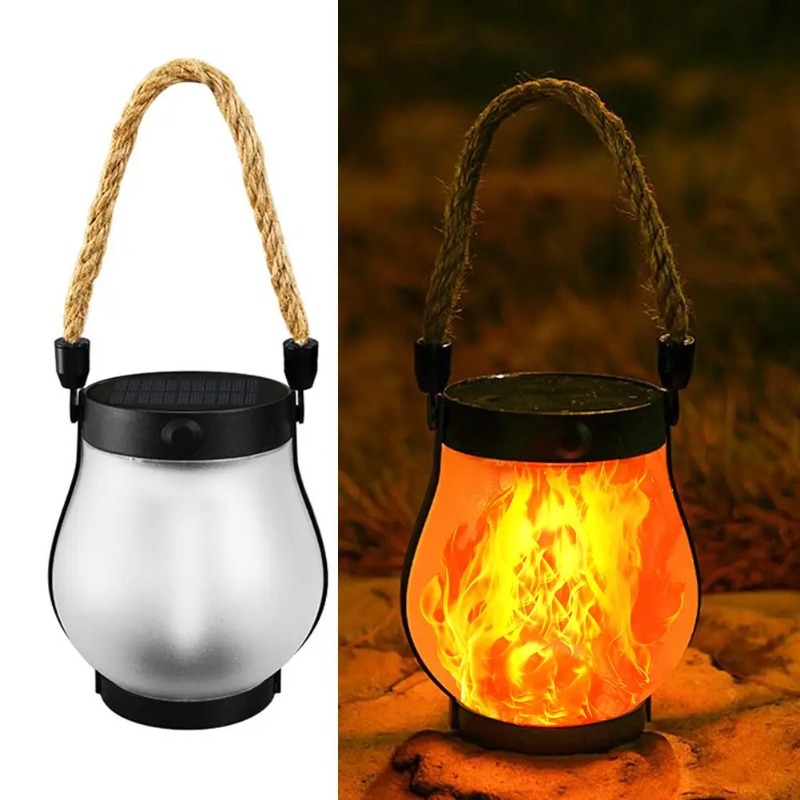 Solar Flame Lamp USB Oplaadbar - Solar Lantern Hanging recensie en prijs