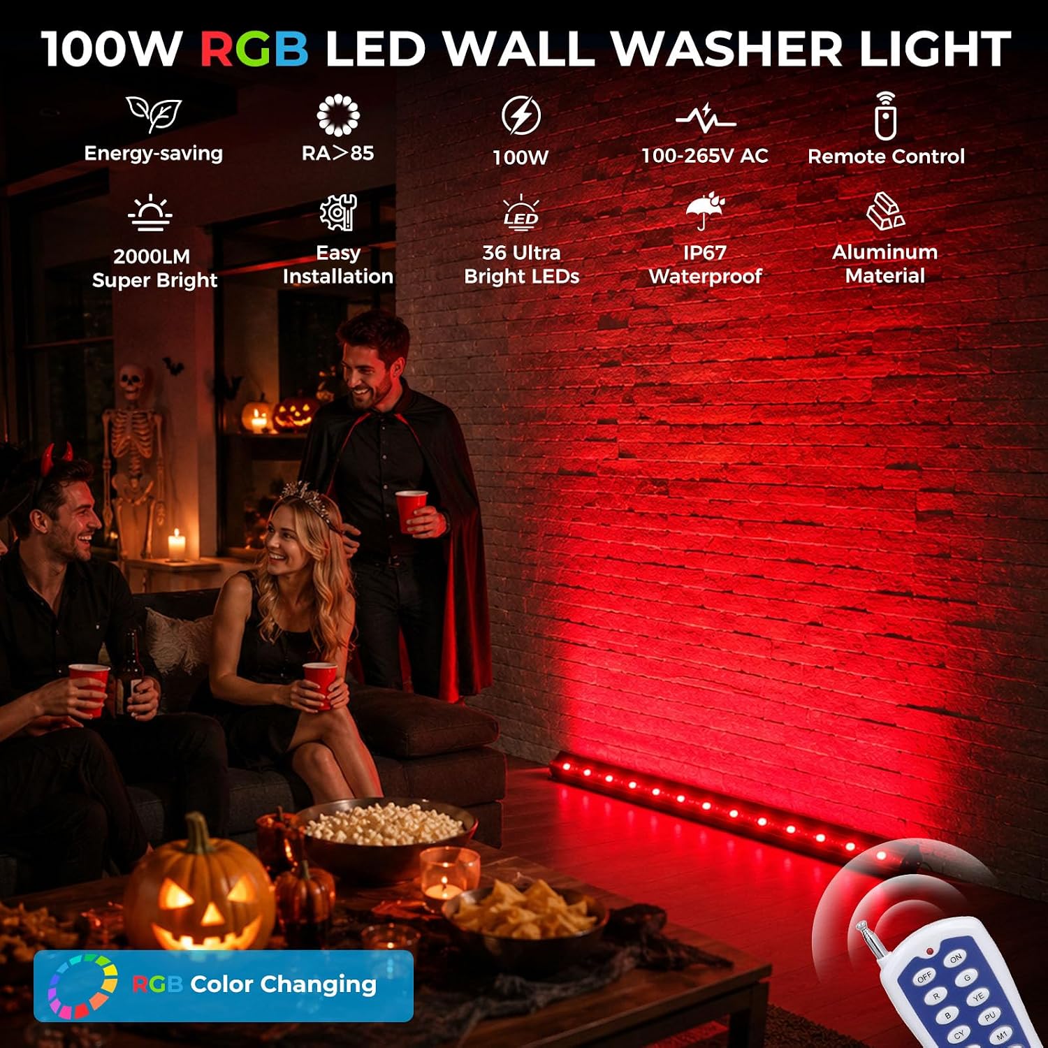 2-pack RGB Wall Washer Verlich - Color Changing Outdoor recensie en prijs