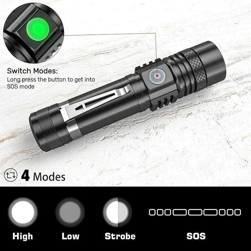 Oplaadbare T6 Handzaklamp Gebr - Outdoor Lighting For Home recensie en prijs