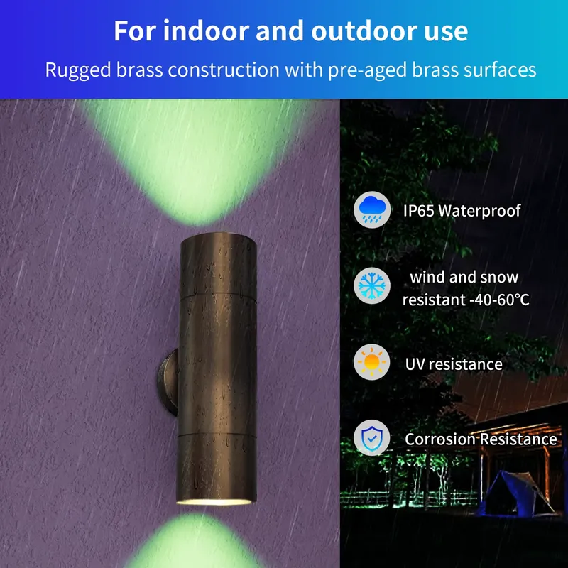 Duurzame messing buiten LED wa - Wall Lighting Outdoor recensie en prijs