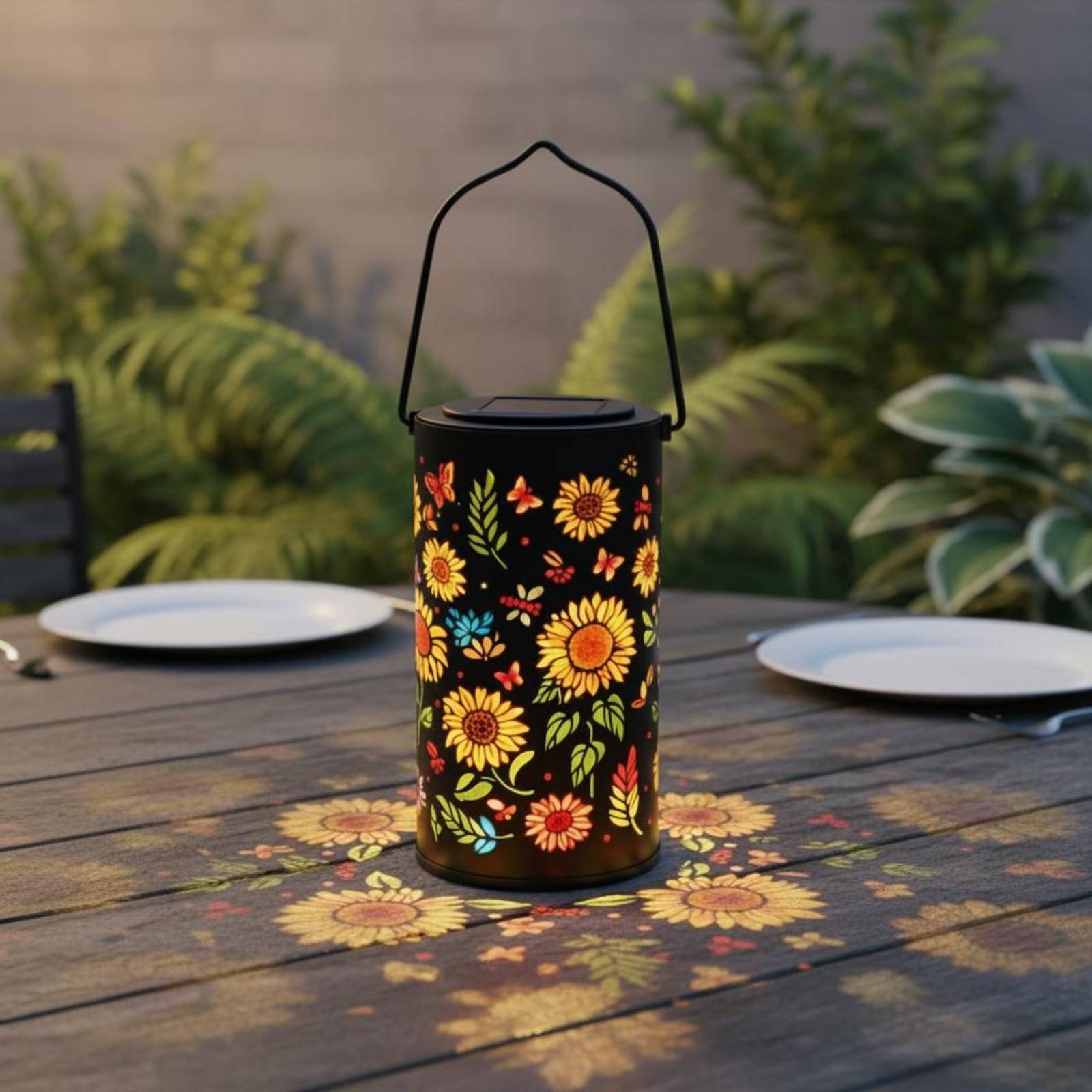 Kleurrijke Sunburst Solar Lant - Solar Lantern Hanging recensie en prijs