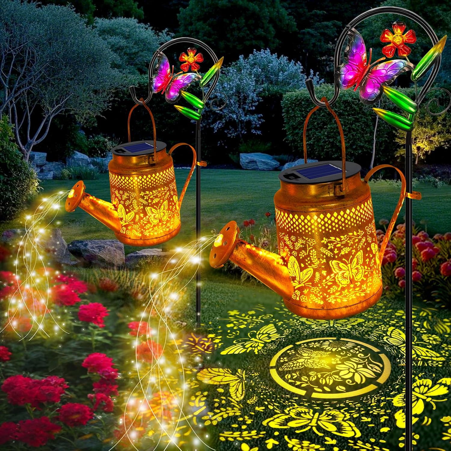 2-pack grote zonne-vlinder gie - Solar Lantern Hanging recensie en prijs