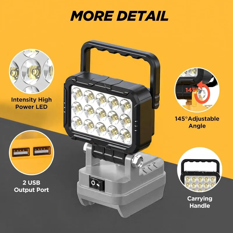 6000 Lumen LED-werklamp voor D - Outdoor Lighting Milwaukee recensie en prijs