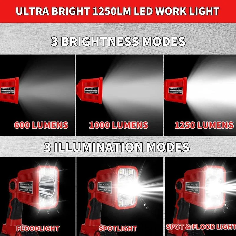 Draagbare LED Lamp Werklamp Vo - Outdoor Lighting Milwaukee recensie en prijs