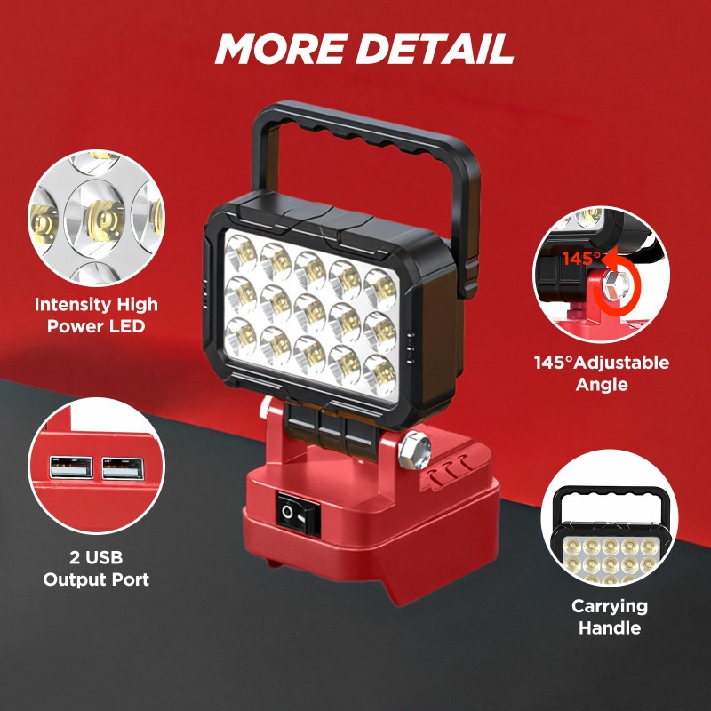 Draagbare werklamp, thuisverli - Outdoor Lighting Milwaukee recensie en prijs