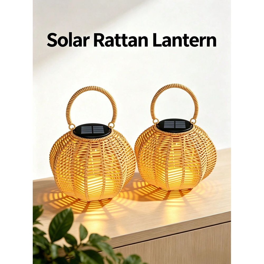 Rotan zonne-omgevingslicht voo - Solar Lantern Hanging recensie en prijs