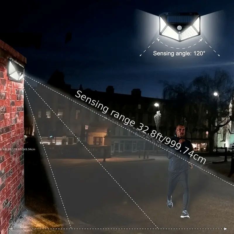 100LED buitenlamp op zonne-ene - Wall Lighting Outdoor recensie en prijs