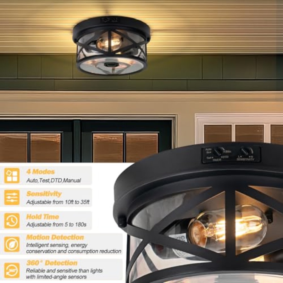 Buitenplafondlamp met beweging - Outdoor Lighting Sensor recensie en prijs