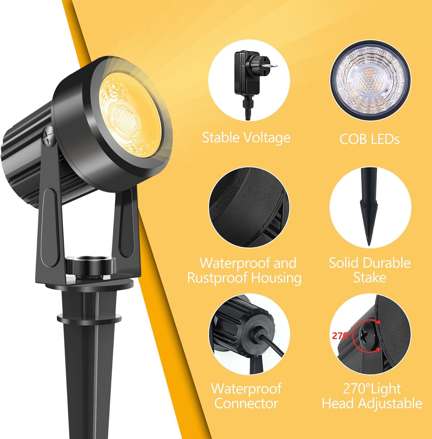 4/6/8LEDS 3000K Outdoor Spotli - Outdoor Lighting Low Voltage recensie en prijs