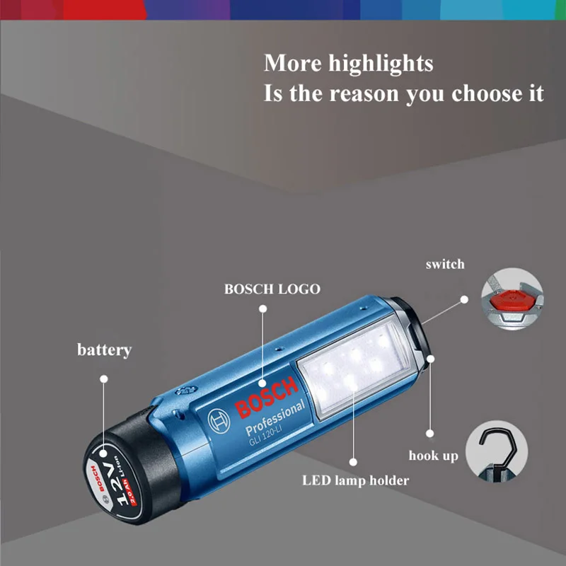 Bosch Oplaadbare lamp GLI 120- - Outdoor Lighting Diy recensie en prijs