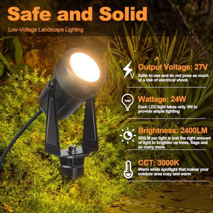 85.3FT LED buitenlamp voor lan - Outdoor Lighting Low Voltage recensie en prijs