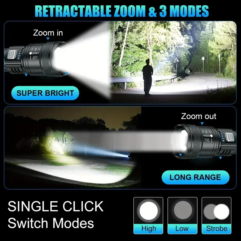 Tactische LED-zaklamp 2000LM U - Outdoor Lighting Diy recensie en prijs